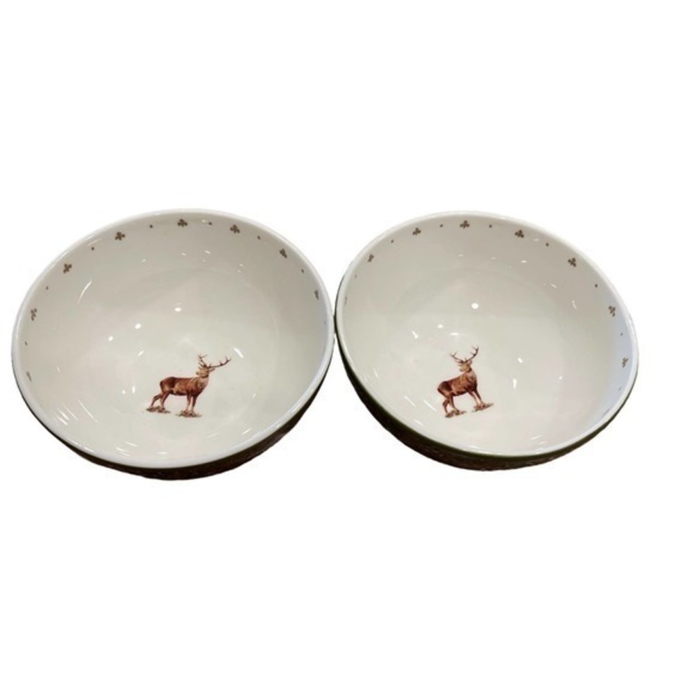 2 Spode Glen Lodge Stag salad bowls - Picture 1 of 4